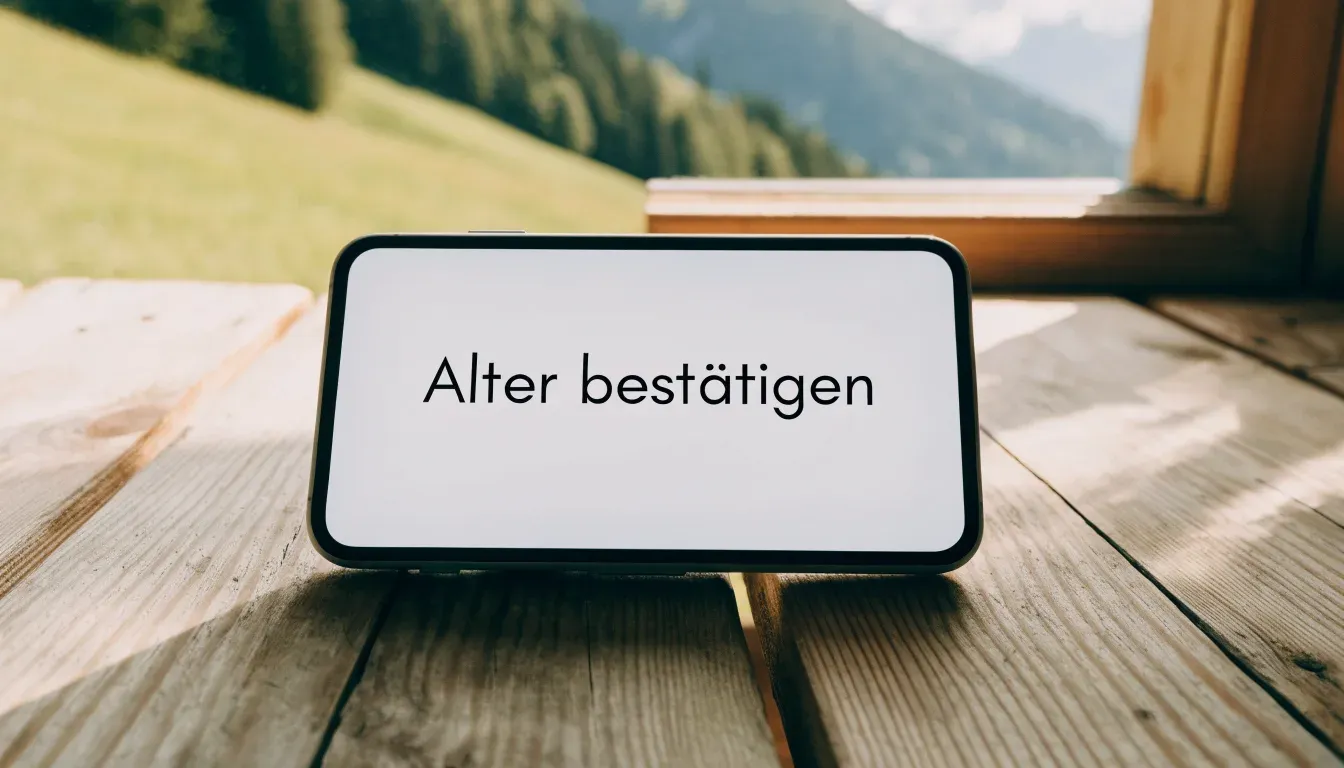 Eine Almwiese mit einem kleinen Holztor für Kinderfussball, dahinter erheben sich bewaldete Hänge im Nachmittagslicht.